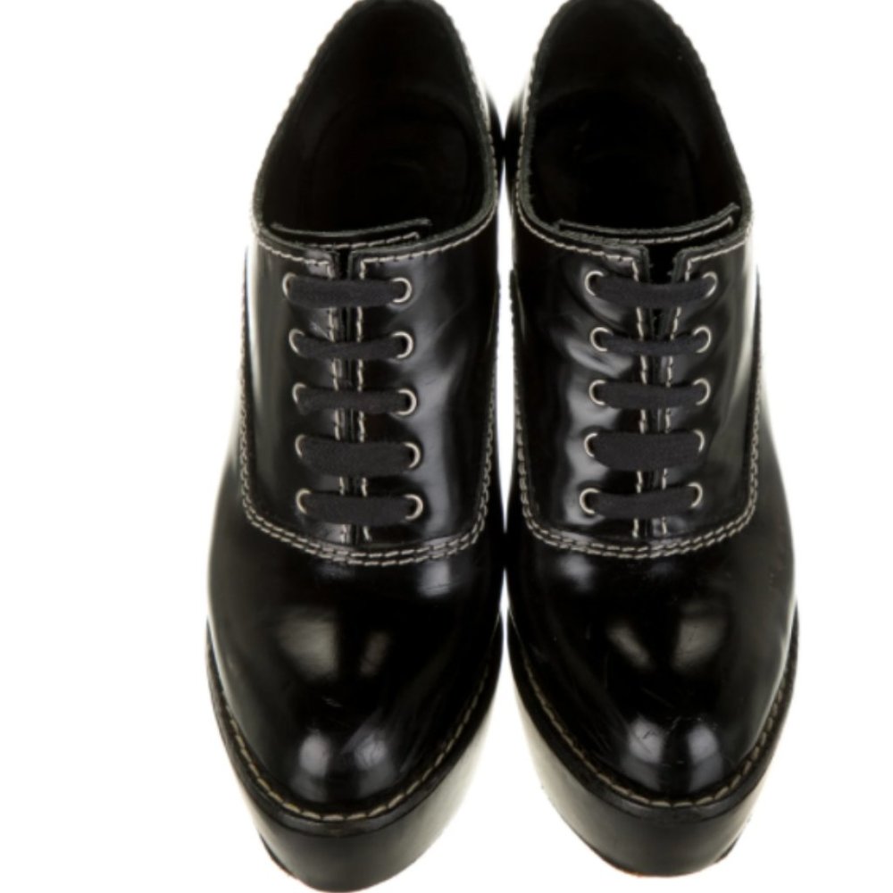 Chloé Leather Ankle Lace-Up Boots